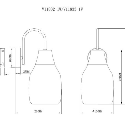 Бра Adalina V11833-1W