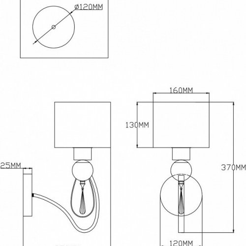 Бра Moderli Dark V2583-1W Бра Moderli Dark V2583-1W