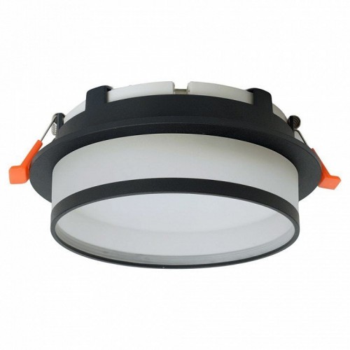 Светильник встраиваемый Feron DL700  потолочный GX70 черный круг 51094