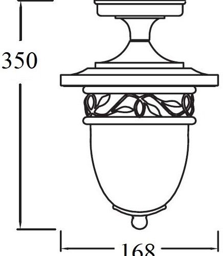 Потолочный светильник уличный Oasis Light KRAKOV 1 S 87205SA Gb