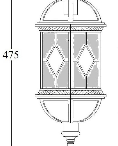 Потолочный светильник уличный Oasis Light SORENTO 92605A cover Bl