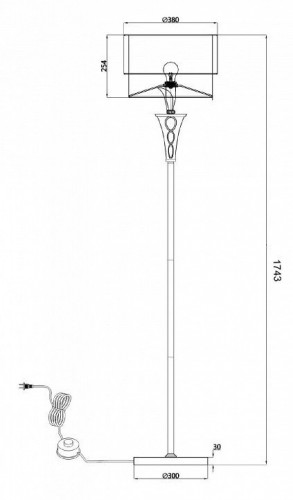 Торшер Maytoni Lillian H311-FL-01-G Торшер Maytoni Lillian H311-FL-01-G