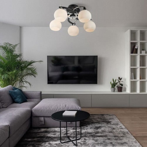 Потолочная люстра Оптима Larion 9654/5 хром/венге