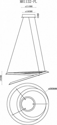 Подвесная люстра MyFar Victory MR1132-PL