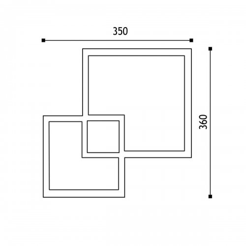 Настенный светодиодный светильник Elvan BR-46424-24W-WW-Wh