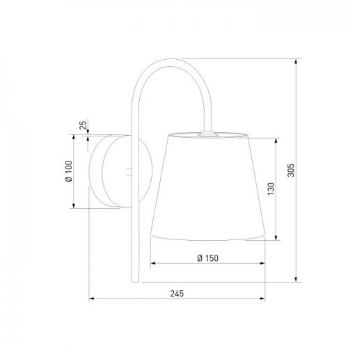 Бра Pearl 101013 латунь/перламутр