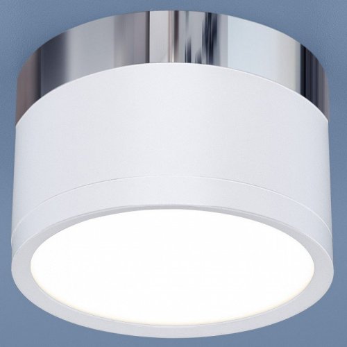 Потолочный светодиодный светильник Elektrostandard DLR029 10W 4200K белый матовый/хром 4690389122002