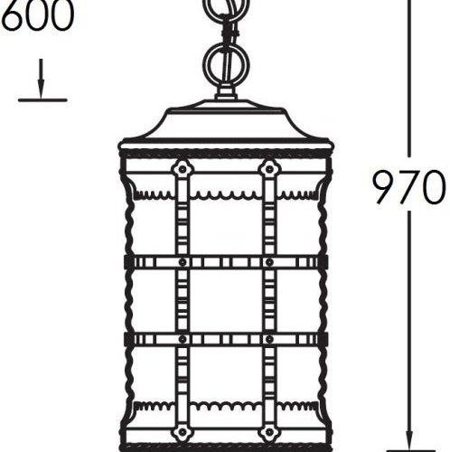 Уличный светильник подвесной Oasis Light BARSELONA 81205 Gw