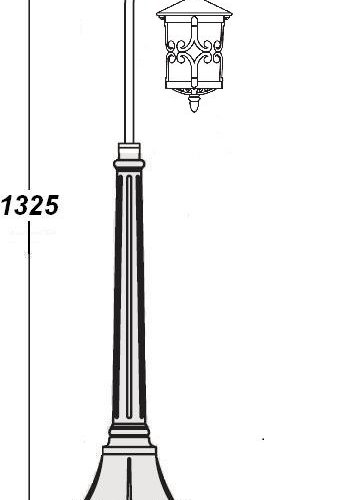 Наземный фонарь Oasis Light FRANKFURT 15857/18 Gb