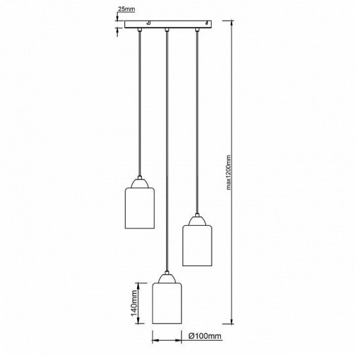 Подвесной светильник Escada Storm 10179/3S
