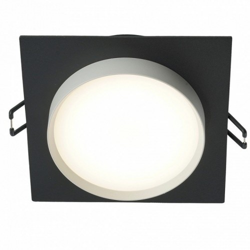 Светильник встраиваемый Feron DL506 потолочный GX53 черный + белый квадрат 51360