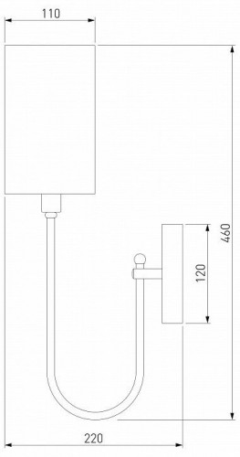 Бра Eurosvet Abbey 60164/1 латунь