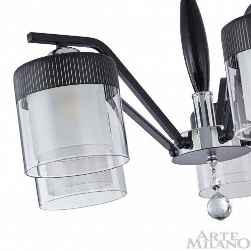 Потолочная люстра Arte Milano Napoli-2646 332646/5 CR+BK