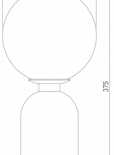 Настольная лампа Eurosvet Оптима Bubble 01197/1 латунь