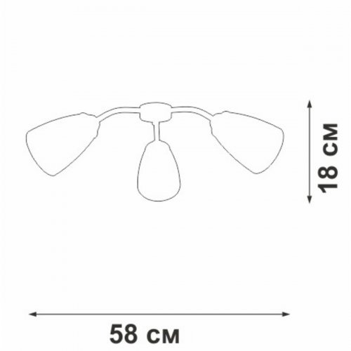 Потолочная люстра Vitaluce V3187-0/3PL Потолочная люстра Vitaluce V3187-0/3PL
