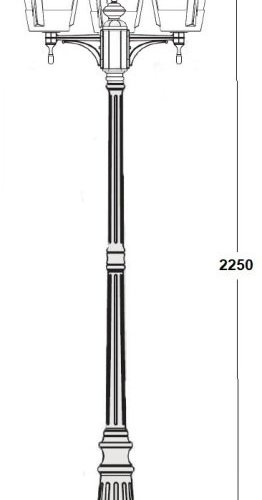Наземный фонарь Oasis Light SEUL 11259SB Bl