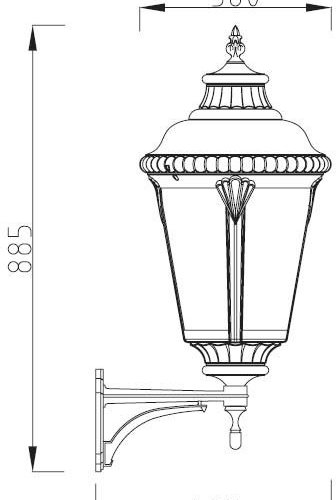 Настенный фонарь уличный Oasis Light MUNICH 2L 79751L Gb