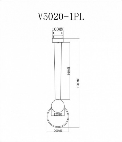 Подвесной светодиодный светильник Moderli Yumi V5020-1PL