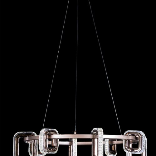 Подвесная люстра Theona LE7701/8 Grey/Black Chrome