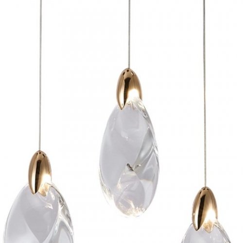 Подвесной светильник DeLight Collection OD2440 OD2439-3 gold/clear Подвесной светильник DeLight Collection OD2440 OD2439-3 gold/clear