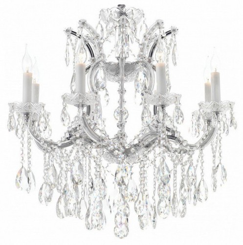 Подвесная люстра iLamp Diamond 6071-8 CR+CL Подвесная люстра iLamp Diamond 6071-8 CR+CL