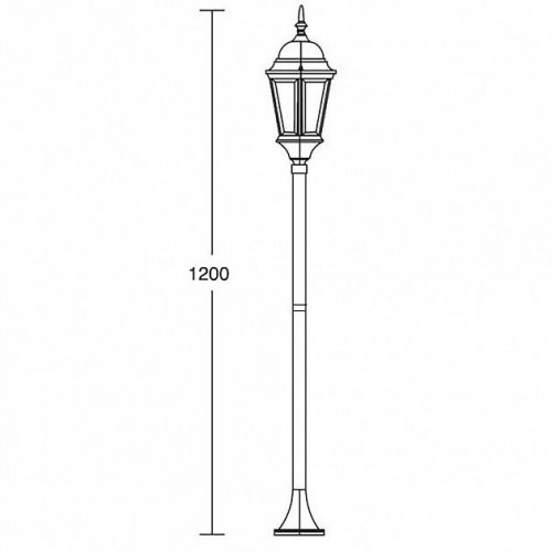Наземный фонарь Oasis Light 91406L Bl