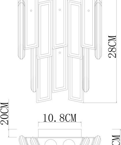 Настенный светильник Divinare Romilda 3512/17 AP-3 Настенный светильник Divinare Romilda 3512/17 AP-3