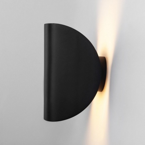 Уличный настенный светодиодный светильник Elektrostandard Taco 1632 Techno Led чёрный a052620