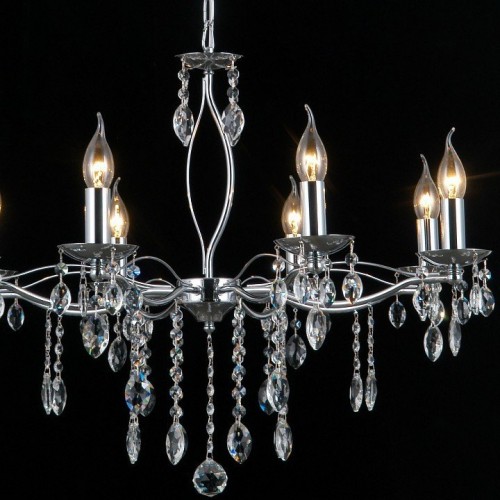 Подвесная люстра Illumico IL0266-8PSQ-24 CR CASTOR Подвесная люстра Illumico IL0266-8PSQ-24 CR CASTOR