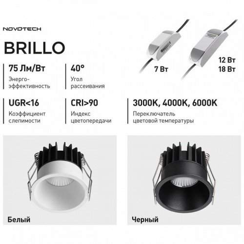 Точечный светильник Novotech Brillo 359861