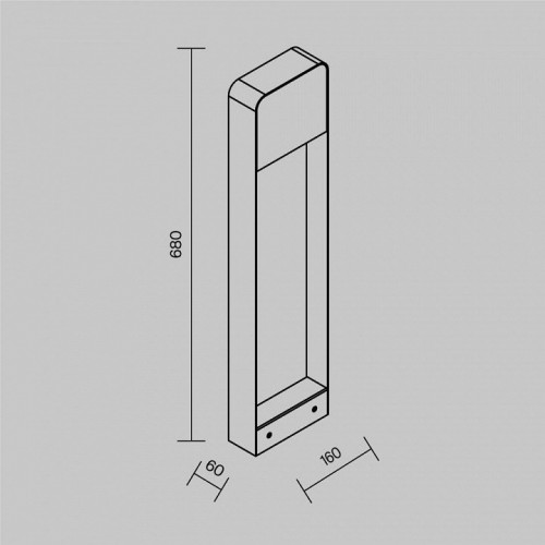 Наземный светильник Maytoni Porte O481FL-L7B3K