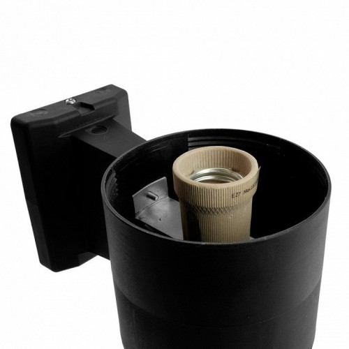 Светильник садово-парковый Feron.ONE DH0801-P, на стену вверх, E27 230V, черный пластик