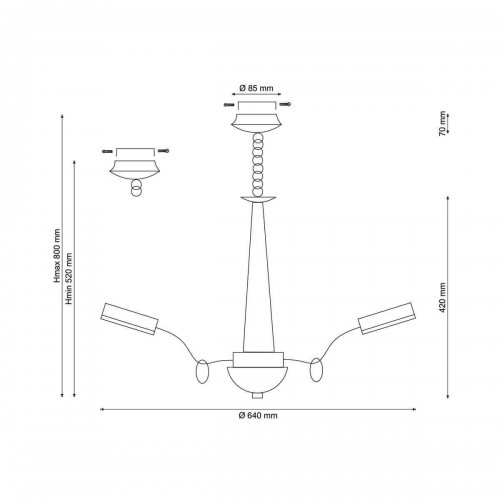 Подвесная люстра Lucia Tucci Natura 156.6 Подвесная люстра Lucia Tucci Natura 156.6