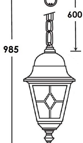 Уличный светильник подвесной QUADRO M lead GLASS 79905MlgW Bl Уличный светильник подвесной QUADRO M lead GLASS 79905MlgW Bl