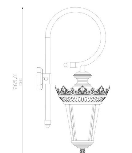 Настенный фонарь LD-Lighting уличный LD-FL002