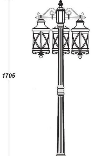 Наземный фонарь Oasis_Light LUCERNA 84808B/02 Gb