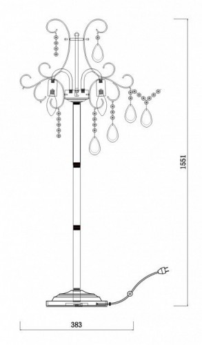 Торшер Freya Chabrol FR2302FL-04WG Торшер Freya Chabrol FR2302FL-04WG