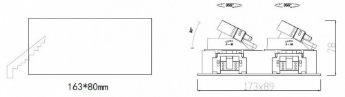 Встраиваемый светильник Fiberli 100401Y2 12170103