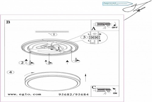 Потолочный светодиодный светильник Eglo Palermo 2 95682