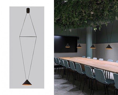 Подвесной светодиодный светильник Italline IT03-1430 black/orange