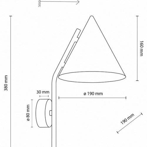 Бра TK Lighting Cono 11087 CONO BRICK