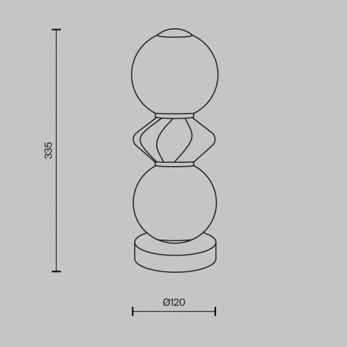 Торшер Maytoni Brosche MOD362TL-L10GR3K