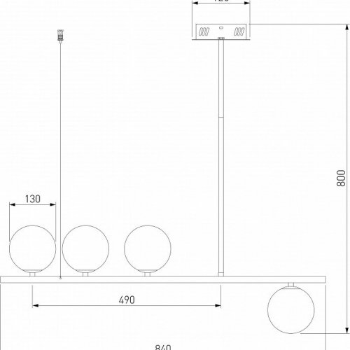 Потолочная люстра Eurosvet Fredo 70136/4 черный жемчуг Потолочная люстра Eurosvet Fredo 70136/4 черный жемчуг