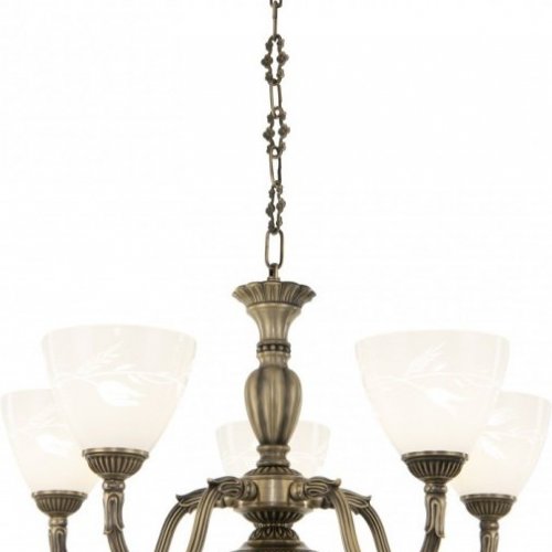 Подвесная люстра AM343837 347837/5 AB Подвесная люстра AM343837 347837/5 AB