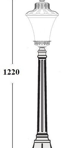 Наземный фонарь Oasis Light ELBA 86407 Bl