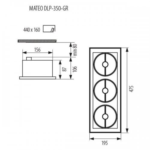 Точечный светильник Kanlux Mateo Dlp 4962