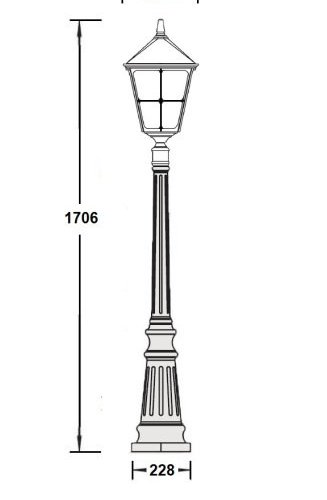 Наземный фонарь QUADRO XXL 79911XXL Bl