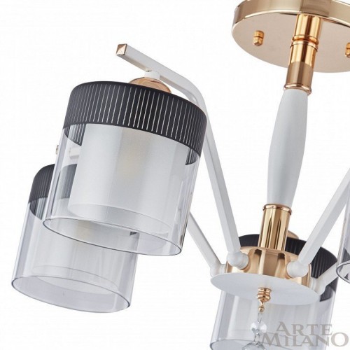 Потолочная люстра Arte Milano Napoli-2646 332646/5 FGD+WT Потолочная люстра Arte Milano Napoli-2646 332646/5 FGD+WT