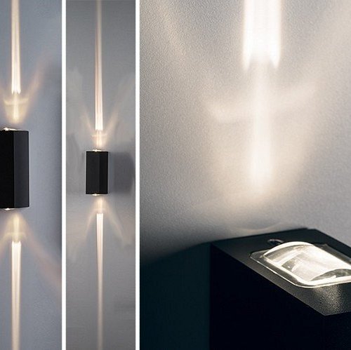 Уличный настенный светодиодный светильник Italline IT01-A150/2 black