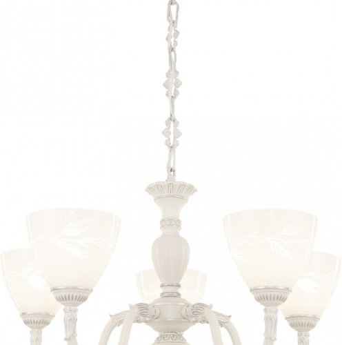 Подвесная люстра AM343837 347837/5 WT+SL Подвесная люстра AM343837 347837/5 WT+SL